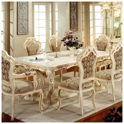 PolRey Dining Room Tables, cream beige ivory sand nude gold Silver, Gold,SILVER,WALNUT, Complete Vanity Sets, 701AM,Standard (28-33 in)