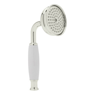 Hand Showers Rohl SPA COLLECTION POLISHED NICKEL ROHL SHWR PKG FCT & TRIM 1100/8EPN 824438268456 HANDSHOWER Bathroom Nickel Polished Nickel 