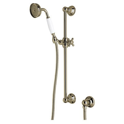Hand Showers Rohl SPA COLLECTION TUSCAN BRASS ROHL SHWR PKG FCT & TRIM 1300ETCB 824438268586 Handshower Ser Bathroom Brass Tuscan Brass Tuscan Brass 