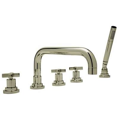 Shower and Tub Doors-Shower En Rohl LOMBARDIA SATIN NICKEL ROHL LAV FCT & TRIM A2224XMSTN 824438297258 N/A Shower Satin 