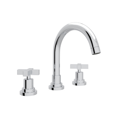 Bathroom Faucets Rohl LOMBARDIA POLISHED CHROME ROHL LAV FCT & TRIM A2228XMAPC-2 824438272538 Lavatory Faucet Widespread Modern Widespread Bathroom Widespread 