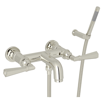 Rohl Hand Showers, Bathroom,Wall Mount, Nickel, Polished Nickel, Transitional, Wall Mount, ROHL TUB FILLER, Tub Fillers, 824438327535, A2302LMPN