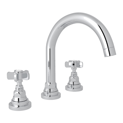 Bathroom Faucets Rohl SAN GIOVANNI POLISHED CHROME ROHL LAV FCT & TRIM A2328XAPC-2 824438327047 Lavatory Faucet Widespread Transitional Widespread Bathroom Widespread 