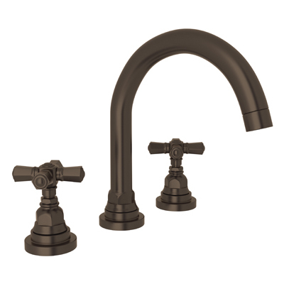 Bathroom Faucets Rohl SAN GIOVANNI TUSCAN BRASS ROHL LAV FCT & TRIM A2328XMTCB-2 824438327153 Lavatory Faucet Widespread Transitional Widespread Bathroom Widespread 