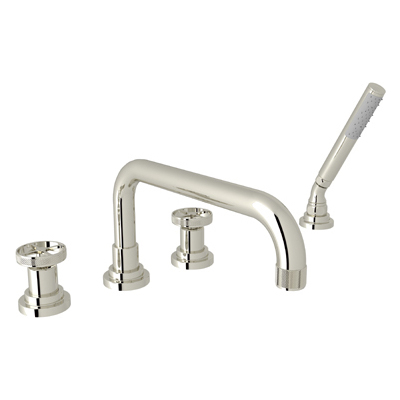 Shower and Tub Doors-Shower En Rohl CAMPO POLISHED NICKEL ROHL TUB FILLER A3314IWPN 824438328990 Tub Fillers Shower 