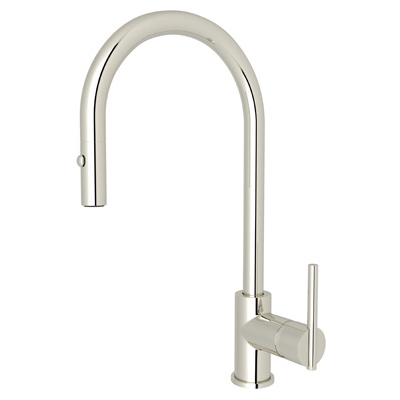 Kitchen Faucets Rohl MODERN KITCHEN POLISHED NICKEL ROHL KITC FCT & TRIM CY57L-PN-2 824438315907 Pull-Down Kitchen Pull Down Pull Out Steel NICKEL 