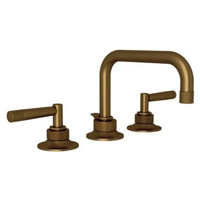 Bathroom Faucets Rohl MICHAEL BERMAN FRENCH BRASS ROHL LAV FCT & TRIM MB2009LMFB-2 824438316959 Lavatory Faucet Widespread Transitional Widespread Bathroom Widespread 