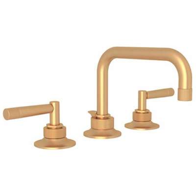 Rohl Bathroom Faucets, Gold, Widespread, Transitional,Widespread, Bathroom,Widespread, Transitional, ROHL LAV FCT & TRIM, Lavatory Faucet, 824438316966, MB2009LMSG-2