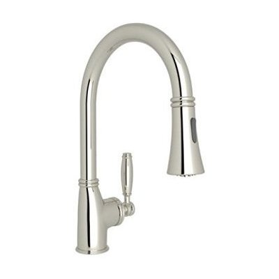 Kitchen Faucets Rohl MICHAEL BERMAN POLISHED NICKEL ROHL KITC FCT & TRIM MB7927LMPN-2 824438316843 Pull-Down Kitchen Pull Down Pull Out Steel NICKEL 