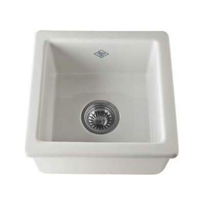 Single Bowl Sinks Rohl SHAWS FIRECLAY PARCHMENT ROHL FRCLY KITC SINKS RC1515PCT 824438299108 KITCHEN SINKS Single PARCHMENT 