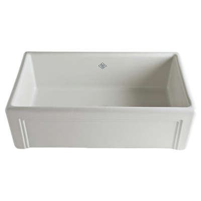 Single Bowl Sinks Rohl SHAWS FIRECLAY PARCHMENT ROHL FRCLY KITC SINKS RC3017PCT 824438299139 KITCHEN SINKS Farmhouse Apron Single PARCHMENT 