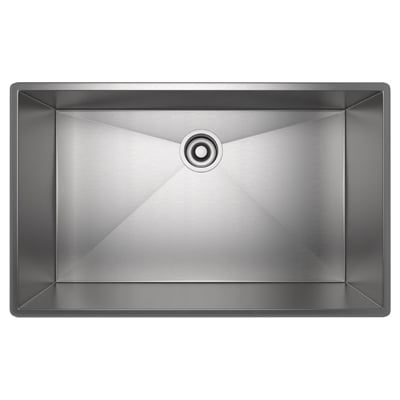 Single Bowl Sinks Rohl ITALIAN STAINLESS BRUSHED STAINLESS STEEL ROHL SS COP KITC SINKS RSS3318SB 824438315105 N/A Single Brushed Metal Steel Titanium B 