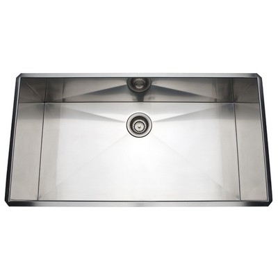 Single Bowl Sinks Rohl ITALIAN STAINLESS BRUSHED STAINLESS STEEL ROHL SS COP KITC SINKS RSS3618SB 824438241541 N/A Single Brushed Metal Steel Titanium B 