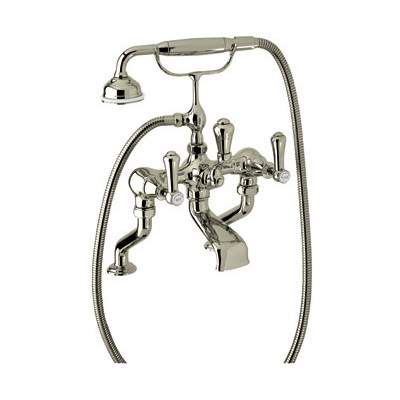 Hand Showers Rohl PERRIN & ROWE BATH SATIN NICKEL ROHL TUB FILLER U.3000LS/1-STN 824438244511 N/A Bathroom Nickel Satin Nickel 