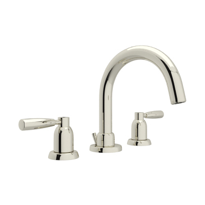 Bathroom Faucets Rohl PERRIN & ROWE BATH POLISHED NICKEL ROHL LAV FCT & TRIM U.3955LS-PN-2 685333395537 Lavatory Faucet Widespread Transitional Widespread Bathroom Widespread 