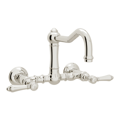 Kitchen Faucets Rohl ITALIAN KITCHEN POLISHED NICKEL Polished Nickel ROHL KITC FCT & TRIM A1456LMPN-2 824438228023 Kitchen Faucet Kitchen Steel NICKEL Complete Vanity Sets 