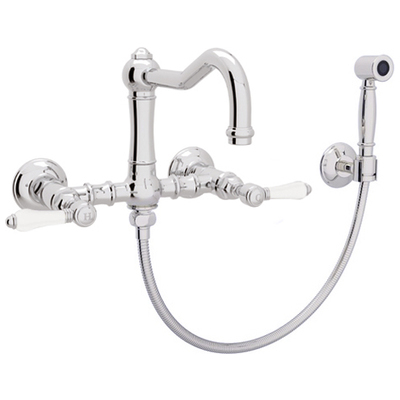 Kitchen Faucets Rohl ITALIAN KITCHEN POLISHED CHROME Polished Chrome ROHL KITC FCT & TRIM A1456LPWSAPC-2 824438228160 Kitchen Faucet Kitchen Chrome Complete Vanity Sets 