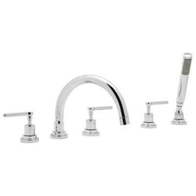 Shower and Tub Doors-Shower En Rohl LOMBARDIA POLISHED CHROME Polished Chrome ROHL TUB FILLER A2214LMAPC 824438217584 TUB FILLER Shower Chrome 0-19 in 