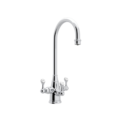 Rohl main, Complete Vanity Sets, Polished Chrome, Traditional, Bar/Prep Kitchen Faucet, ROHL FILTRATION FCT, Kitchen Filtration, 685333122003, U.1220LS-APC-2