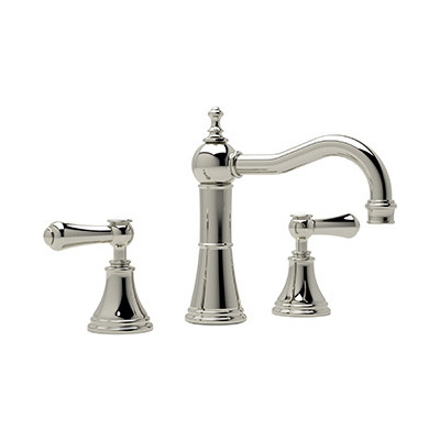 Rohl main, Complete Vanity Sets, Polished Nickel, Traditional, ROHL LAV FCT & TRIM, Widespread Faucet, 685333702588, U.3723LSP-PN-2