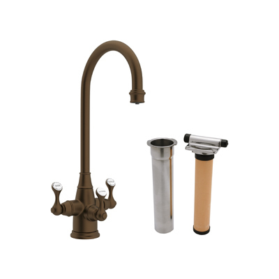 Rohl main, Complete Vanity Sets, English Bronze, Traditional, Bar/Prep Kitchen Faucet, ROHL FILTRATION FCT, Kitchen Filtration, 824438230088, U.KIT1220LS-EB-2