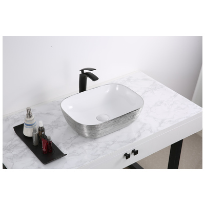 Bathroom Vanity Sinks Ruvati Pietra Porcelain Silver / White Vessel (Countertop) RVB2016WS 610370723319 Bathroom Sink Ceramic Sinks CeramicPorcelain Undermount Sink Undermount und 