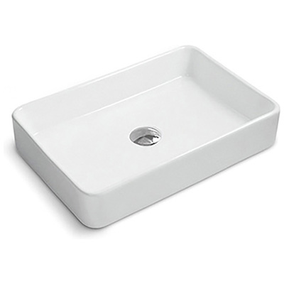 Bathroom Vanity Sinks Ruvati Vista Porcelain White Vessel (Countertop) RVB2416 610370723326 Bathroom Sink Ceramic Sinks CeramicPorcelain Self Rimming Sinks Self-Rimmin 