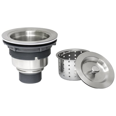 Sink Drains and Strainers Ruvati Accessories Stainless Steel Stainless Steel Stainless Steel RVA1025 608819735207 Accessories Stainless Steel Stainless Steel Complete Vanity Sets 