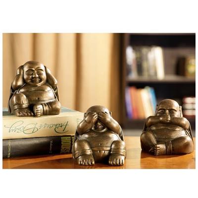 SPI Home Decorative Figurines and Statues, Buddha, BRASS, 725739334904, 33490,0-5inches