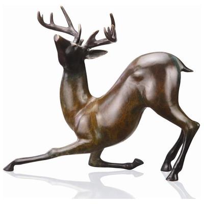 Garden Statues and Decor SPI Home BRASS 80162 725739801628 Deer Brass 0-30 Complete Vanity Sets 