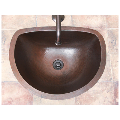 Bathroom Vanity Sinks Sierra Copper Tempered Antique BATH SINKS SC-CBF-17 Copper Sinks Copper Sinks with Faucets with Faucet 3 Hole 4-In Spread 4 centerset Complete Vanity Sets 