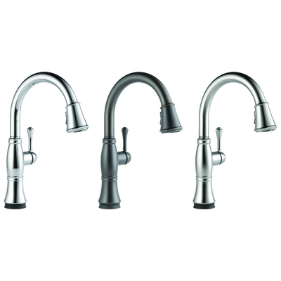 Kitchen Faucets Soci 9197T-DST All Delta Kitchen Faucets Kitchen Pull Down Pull Out Chrome Complete Vanity Sets 