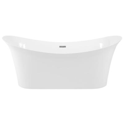 Streamline Bath Free Standing Bath Tubs, Whitesnow, Resin, White, Soaking Freestanding Tub, Oval, Solid Surface Resin, Modern, Bathroom Tub, 786032120953, K-88-70FSWHSS-FM