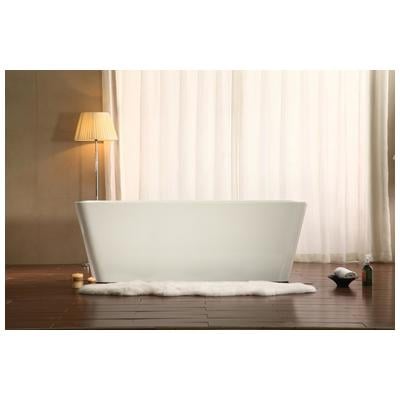 Free Standing Bath Tubs Streamline Bath Acrylic Fiberglass White Modern M-2240-67FSWH-FM 786032120090 Bathroom Tub Whitesnow Acrylic Fiberglass 