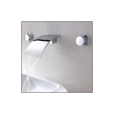 Bathroom Faucets Sumerain S1114CW basin faucet Wall Mounted Bathroom Complete Vanity Sets 