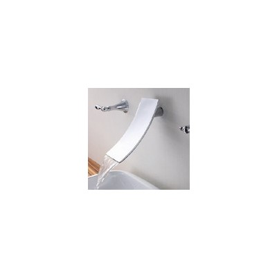 Bathroom Faucets Sumerain S1121CW basin faucet Wall Mounted Waterfall Bathroom Complete Vanity Sets 