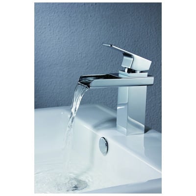 Bathroom Faucets Sumerain S1221CW basin faucet Single Hole Modern Waterfall Bathroom Deck Mount Single Hol Single Complete Vanity Sets 