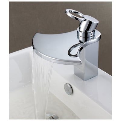 Bathroom Faucets Sumerain S1262CW basin faucet Single Hole Modern Waterfall Bathroom Deck Mount Single Hol Single Complete Vanity Sets 
