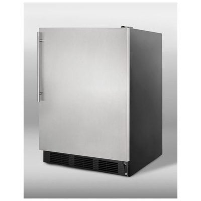 Built-In and Compact Refrigera Summit AL752B undercounter refrigerator AL752BSSHV 761101029481 REFRIGERATOR Complete Vanity Sets 