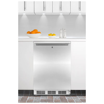 Built-In and Compact Refrigera Summit FF6L undercounter refrigerator FF6LBISSHH 761101010076 REFRIGERATOR Complete Vanity Sets 