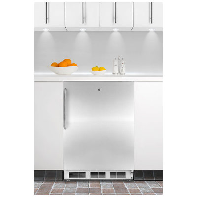 Built-In and Compact Refrigera Summit FF6L built-in or freestanding refri FF6LBISSTBADA 761101014524 REFRIGERATOR Complete Vanity Sets 