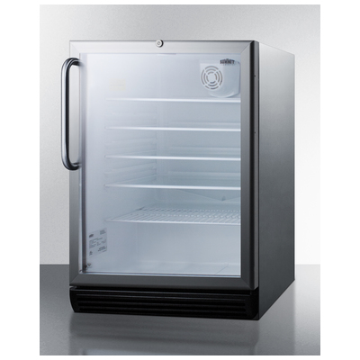 Summit Built-In and Compact Refrigerators, SCR600BGLCSSADA