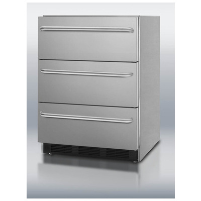 Summit Built-In and Compact Refrigerators, Complete Vanity Sets, built-in or freestanding refrigerator, REFRIGERATOR, 761101020143, SP6DSSTB7ADA