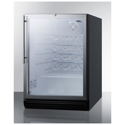 Wine and Beverage Coolers Summit SWC6GBLBIHVADA Built-In 