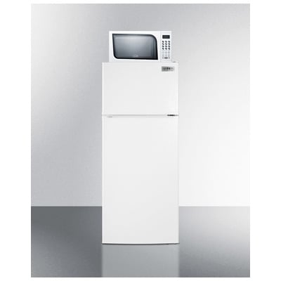 Compact Appliance Stations Summit Combo: Refrigerator-Freezer-Mi MRF1118W 761101049779 Complete Vanity Sets 