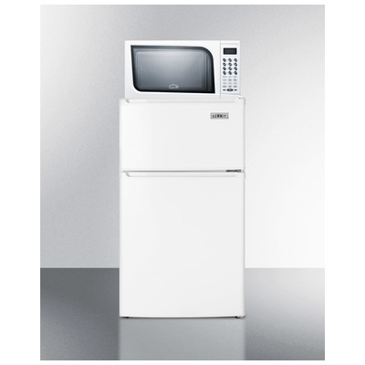 Compact Appliance Stations Summit Combo: Refrigerator-Freezer-Mi MRF351W 761101049861 Complete Vanity Sets 