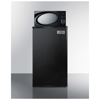 Compact Appliance Stations Summit Combo: Refrigerator-Freezer-Mi MRF433ES 761101049885 Complete Vanity Sets 
