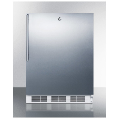 Summit Pharmacy Refrigerators and Freezers, Whitesnow, ADA Height,Built-In,Freestanding, With Lock, Complete Vanity Sets, 761101043487, VT65MLBISSHVADA