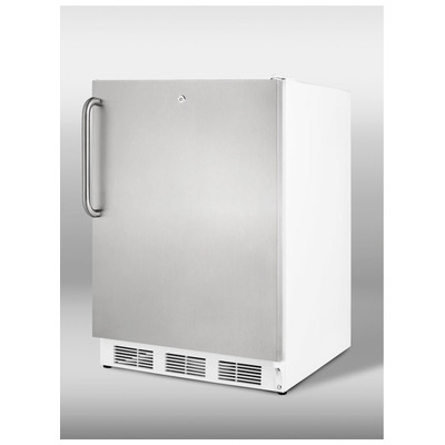 Summit Pharmacy Refrigerators and Freezers, Whitesnow, ADA Height,Freestanding, With Lock, Complete Vanity Sets, 761101043593, VT65MLSSTBADA