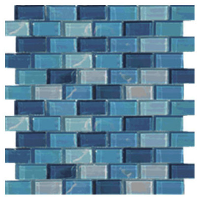 Tesoro Mosaic Tile and Decorative Tiles, BluenavytealturquioseindigoaquaSeafoam, Mosaic, Complete Vanity Sets, KEEKELURAAAQSH